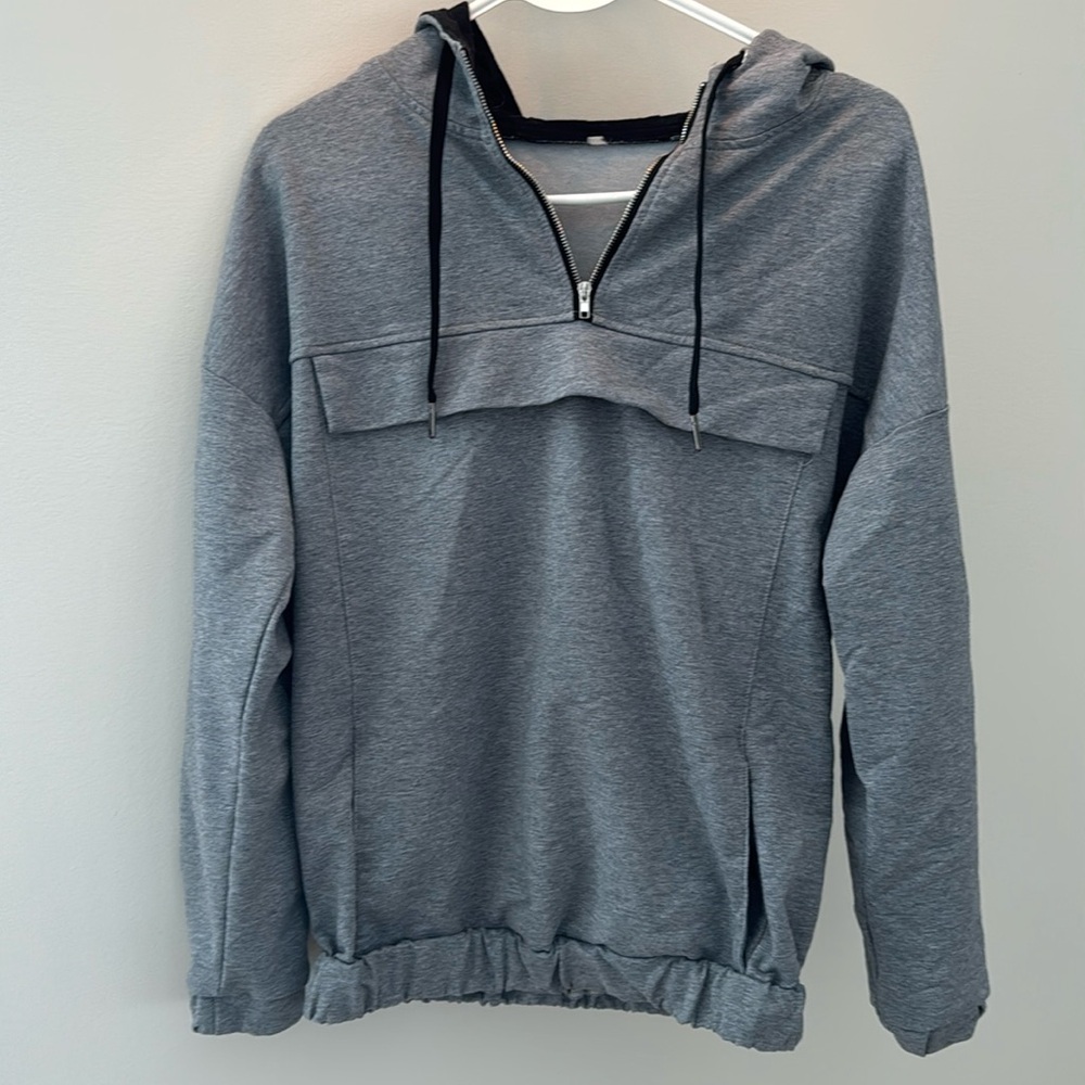 Athletic gray hoodie
